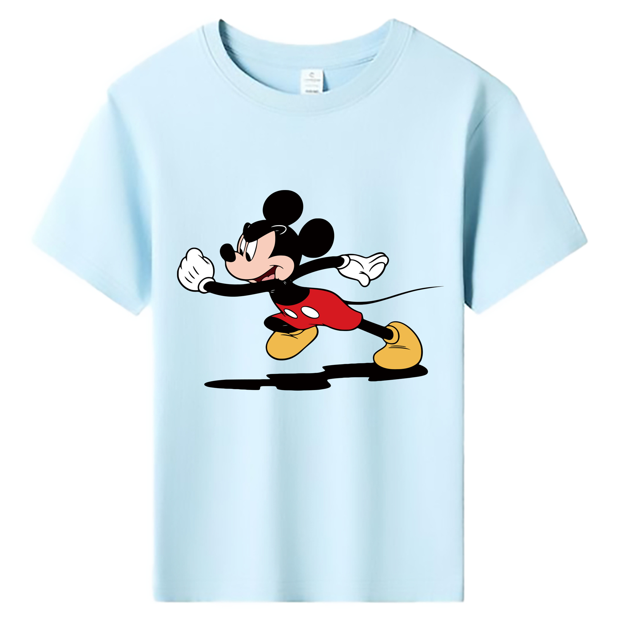 ミッキーマウス Mickey Mouse 綿100％キッズTシャツ（フロントプリント）